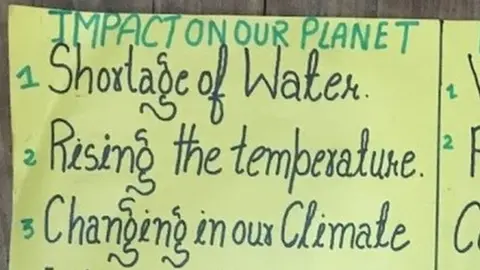 BBC List of things that impact the environment