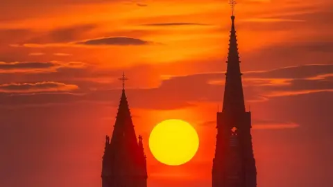 Liam McClean Sunset in Omagh