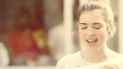 ITV Dua Lipa in her X Factor advert