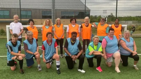Bicester Fossils Walking Football Players in the women's walking football team