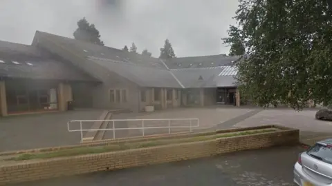 Google The front of Builth Wells High School