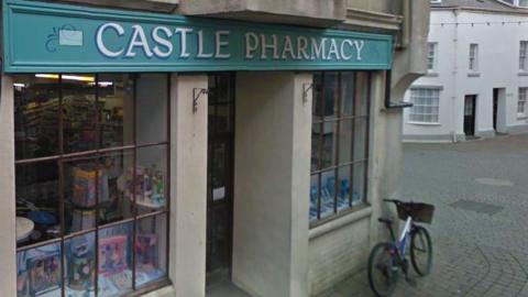 Front of Castle Pharmacy