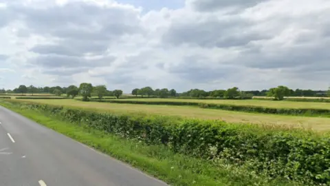 Google Proposed site of the solar farm in Bradford Road, Rode