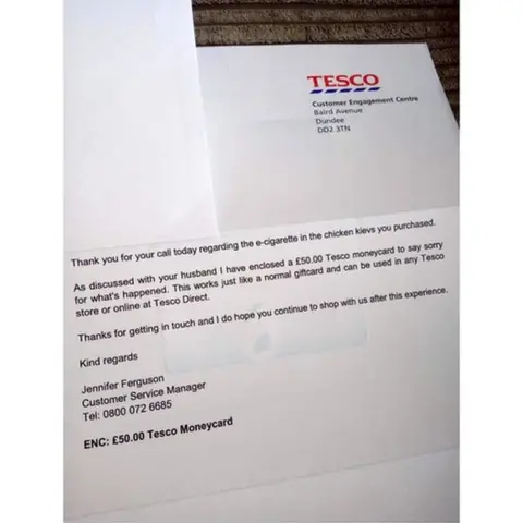 can you buy cigarettes 24 hours tesco E-cigarette 'found in Tesco chicken Kiev'
