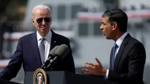 Reuters Joe Biden and Rishi Sunak in San Diego in March