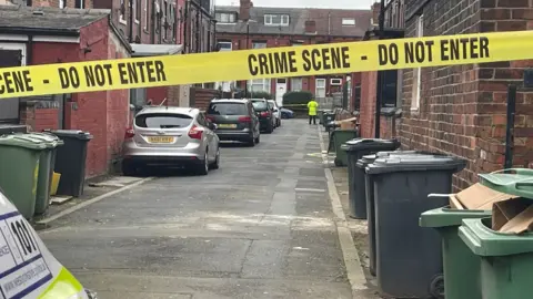 Rob Smith/BBC The scene in Armley