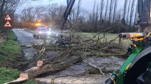 Leicestershire & Rutland 4x4 Response Fallen tree in Loughborough