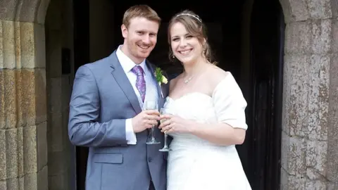 Emma Moss Emma and Terry on wedding day