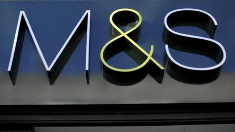 PA Media Marks and Spencer store sign