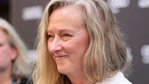 Writer Raynor Winn during the CineMerit Award for Gillian Anderson and the premiere of the movie "The Salt Path" during the 2025 Munich Film Festival (Filmfest Muenchen) at Deutsches Theater on July 1, 2025 in Munich, Germany.