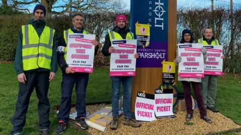 University and College Union Sparsholt strike