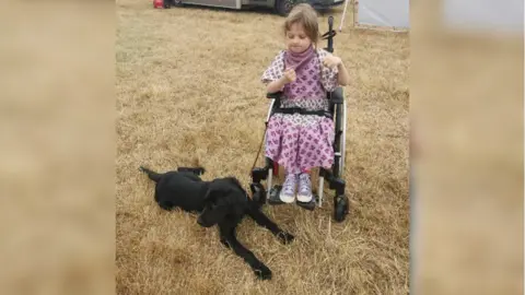 Alice Dolan Niamh in a wheelchair