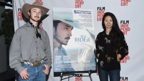 Getty Images Brady Jandreau and Chloe Zhao