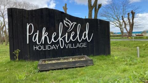 Pakefield Holiday Village sign