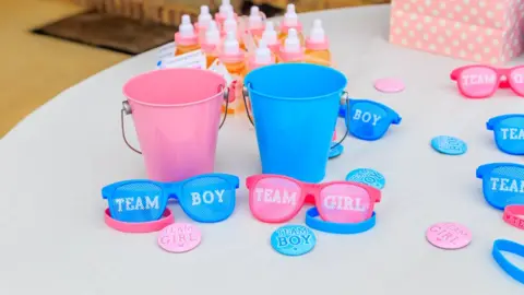 Getty Images Gender reveal party