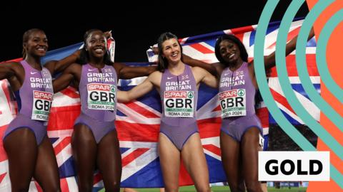 Great Britain's women's 4x100m relay team