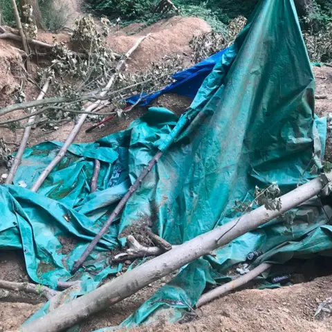 RSPCA Damage at the sett