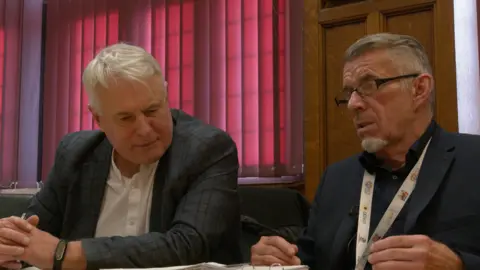 BBC Council leader George Duggins and Richard Brown