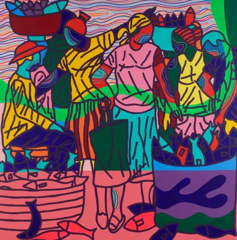 Ajarb Bernard Ategwa/Jack Bell Gallery Down Beach (2018) by Ajarb Bernard Ategwa