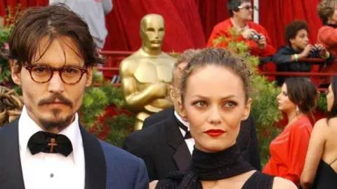 PA Media Johnny Depp and Vanessa Paradis