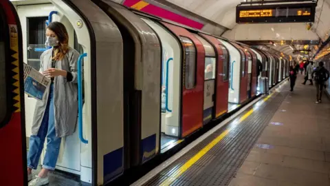 AFP commuter on London underground