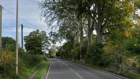 The A370 Main Road in Cleeve and the Meetinghouse Lane junction
