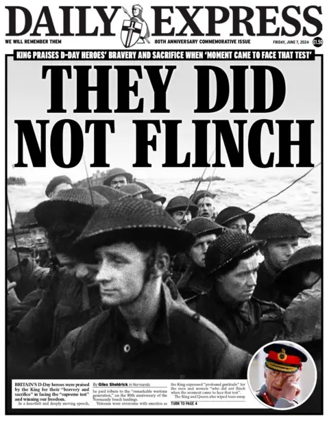 They did not flinch, reads the Daily Express