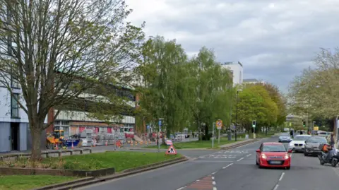 Google The western section of the Boulevard in Crawley town centre.