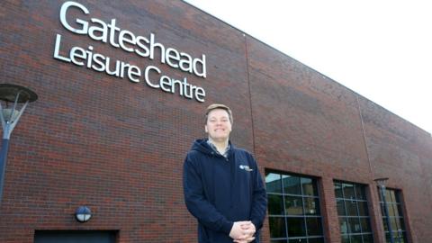 Gateshead Active director Robert Waugh standing outside Gateshead Leisure Centre