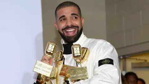 Getty Images Drake at the 2017 Billboard Music Awards