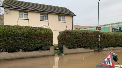 Flood near house in Monmouth