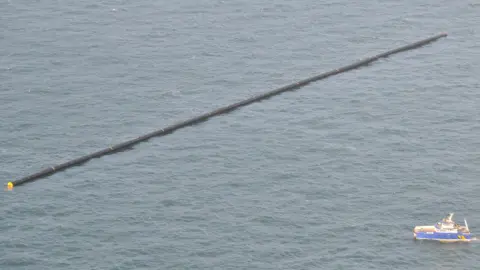 MCA A large pipe at sea