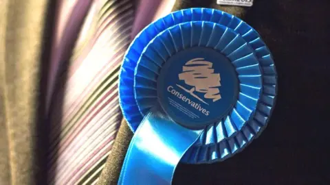 Getty Images Conservative party rosette