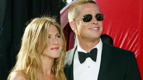 Getty Images Jennifer Aniston and Brad Pitt in 2004