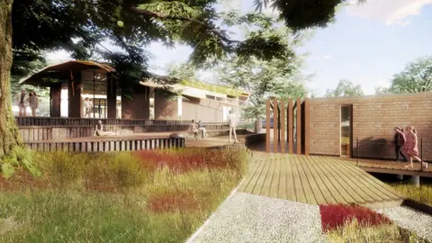 JDDK Architects Artist impression of learning centre at Northern Roots