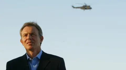 Getty Images Tony Blair in Basra, Iraq, in 2004