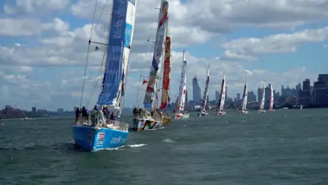 Londonderry duo arrive back from around the globe yacht race.