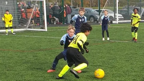 Daniel Fox Youngsters at Tividale AFC playing football