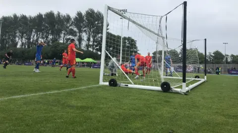 Jersey won Island Games football gold after beating nine-man Ynys Mon 5-2