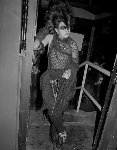 Honey Salvadori Clubber at the Bat Cave in Meard Street, Soho