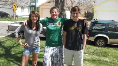 Tricia Belstra Tricia Belestra with son Kyle and daughter Joana