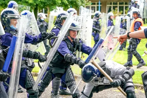 PA Media COP26 police training