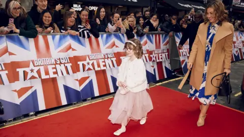 Make-A-Wish UK Dulcie and her mother on the red carpet