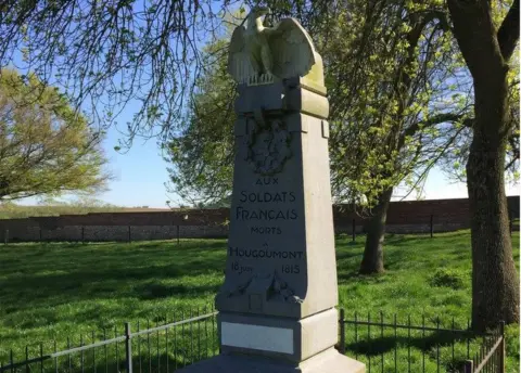 John Wainwright The memorial at Hougoumont