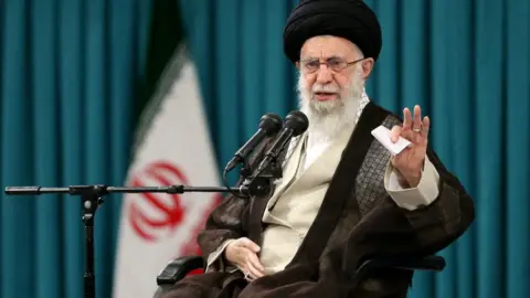 Reuters File photo of Iran's Supreme Leader, Ayatollah Ali Khamenei (2 November 2022)