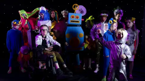 Camp Bestival Children in space-themed fancy dress