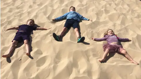 BBC reporter Susannah Streeter and family