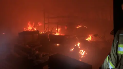 Sawbridgeworth Fire Farm building fire