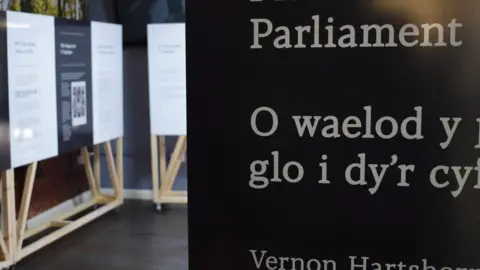 South Wales Miners' Museum Display boards in exhibition