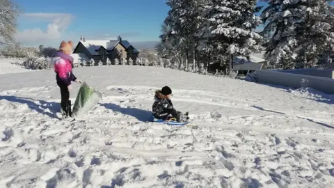 Pauline Bonner Anita and Tiernan Bonner from Coa, near Ballinamallard in County Fermanagh